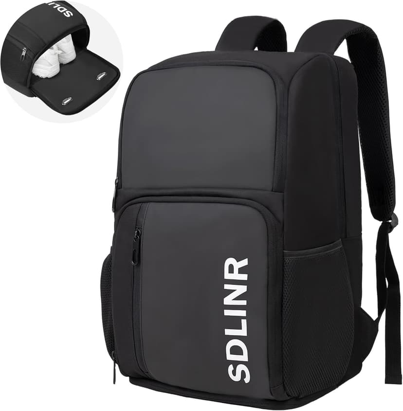 Pickleball Bag Fits 4 to 10 Paddles, Large Pickleball Backpack with Shoe Compartment and Fence Hook,Pickleball Gifts for Men Women