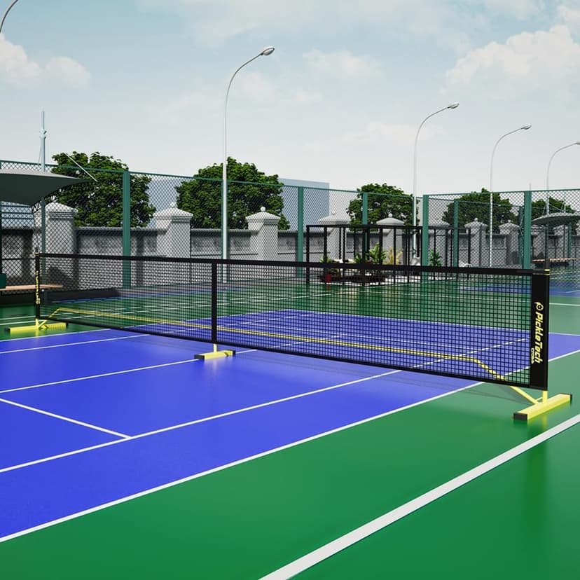 4.0 Slim Version 2in1 Portable Pickleball Nets Outdoor Game, 22ft 11ft Pickleball Net-USAPA Regulation Size-Half Court Pickle Ball Net System with Carrying Bag for Driveway
