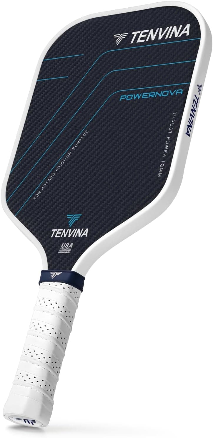 TENVINA Pickleball Paddles, Multi-Layer T700SC Textured Carbon Fiber Pickleball Paddle, 4-Types of Shapes and Thicknesses, USAPA Approved Pickle Ball Paddle, Strong Spin and Power Surface