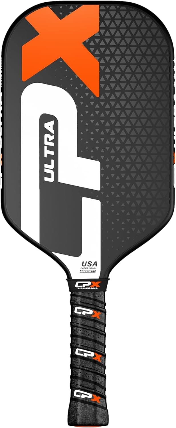 CPX Ultra Series Kevlar Friction Surface Pickleball Paddle - 16mm Polypropylene Honeycomb Core, Lightweight for Speed