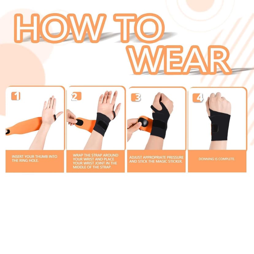 Wrist Brace,Wrist Support for Carpal Tunnel Pain Relief,Ulnar Wrist Brace Ultra-Thin Elastic for Tear,Wrist wraps Repetitive Wrist Use Injury,Fits Both Wrists