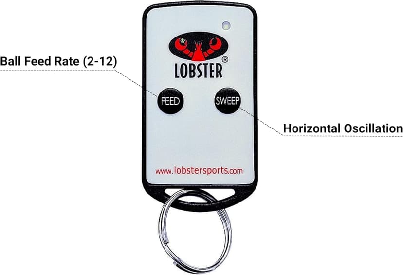 Pickleball Machine – Full-Featured – Adjustable Topspin, Backspin, & Lobs, Random Oscillation, Ball Speed (20-60MPH), Lightweight & Portable, Holds 125 Balls, with Multi-Function Remote