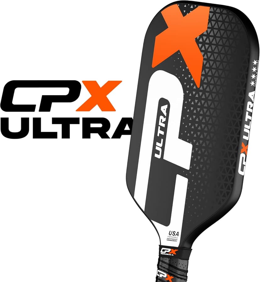 CPX Ultra Series Kevlar Friction Surface Pickleball Paddle - 16mm Polypropylene Honeycomb Core, Lightweight for Speed