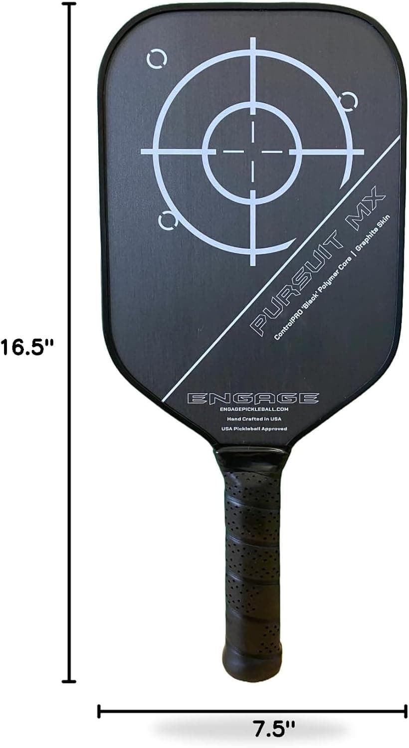 Engage Pickleball Pursuit MX Graphite Skin Made in America Pickleball Paddle