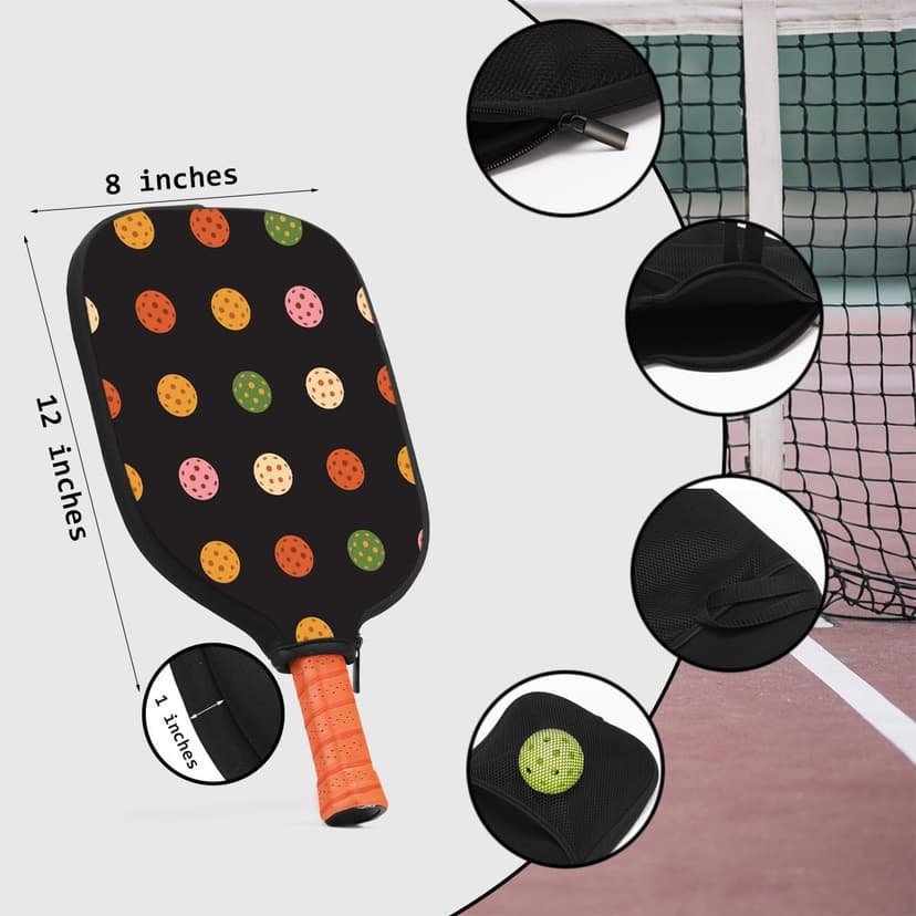 Pickleball Paddle Cover Pickleball Gifts for Men Women Pickleball Accessories Pickleball Paddle Case