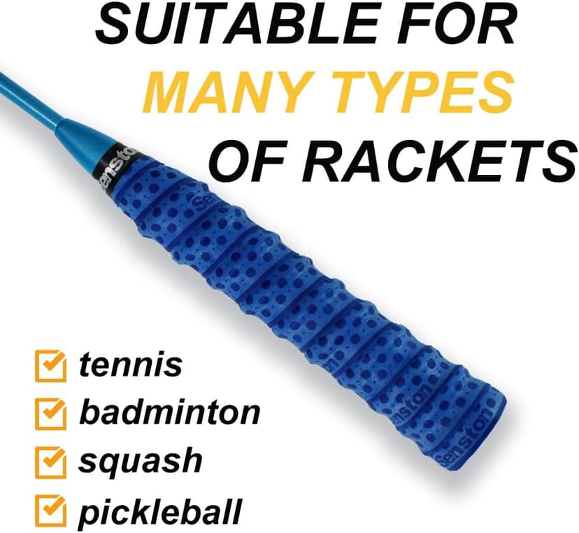 Senston New Rackets Grip Anti Slip Perforated Super Absorbent Tennis Overgrip Badminton Overgrip Pickleballs Overgrip