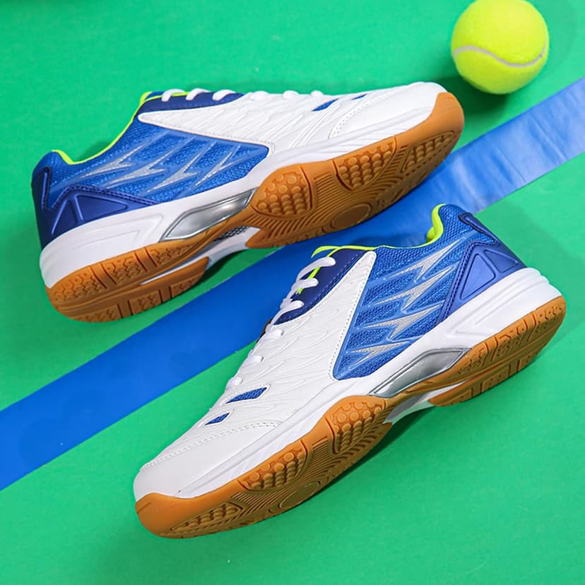 Lightweight Tennis and Pickleball Court Shoes - Versatile Indoor/Outdoor Sneakers for Badminton with Arch Support