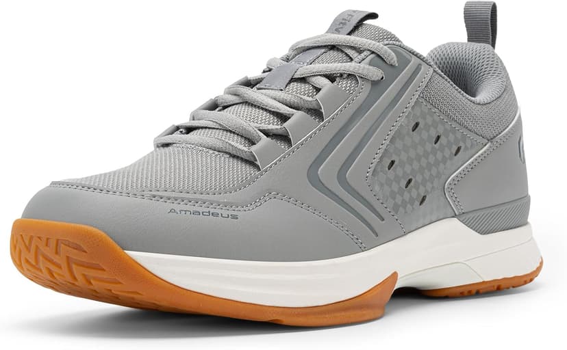 FitVille Tennis Shoes for Men Pickleball Shoes Sneakers | Court Racquetball Athletic Shoes for Racquet Sport | Wide Toe Box & Arch Support