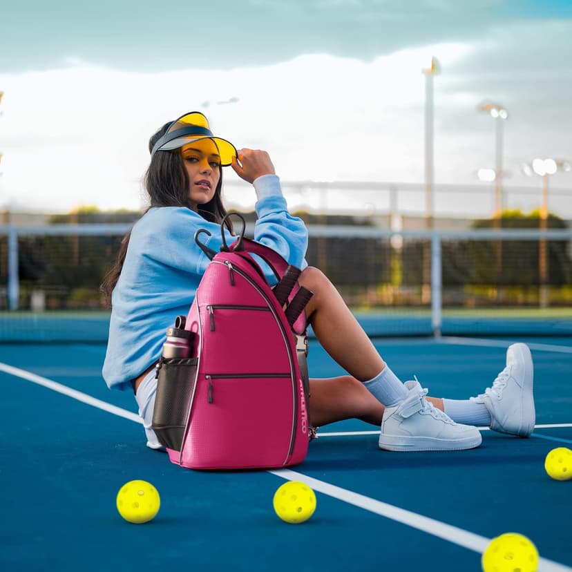 Athletico Sling Bag - Crossbody Backpack for Pickleball, Tennis, Racketball, and Travel for Men and Women