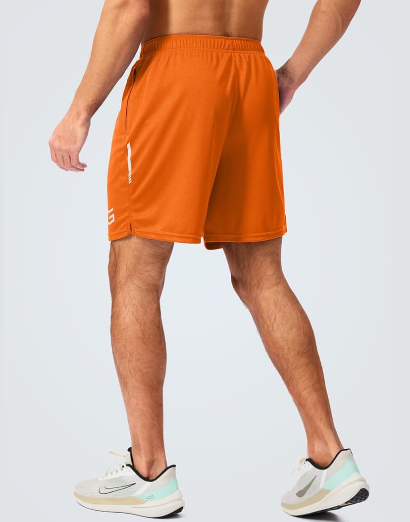G Gradual Men's Gym Shorts 5"/7"/10" with Zipper Pockets Basketball Athletic Mesh Quick Dry Shorts for Workout Running Tennis