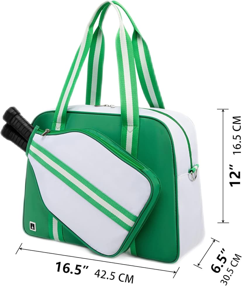 Pickleball Bag, Pickleball Bags for Women and Men，Pickleball Paddle Bag Large Capacity can Hand-Carried or Crossbody.