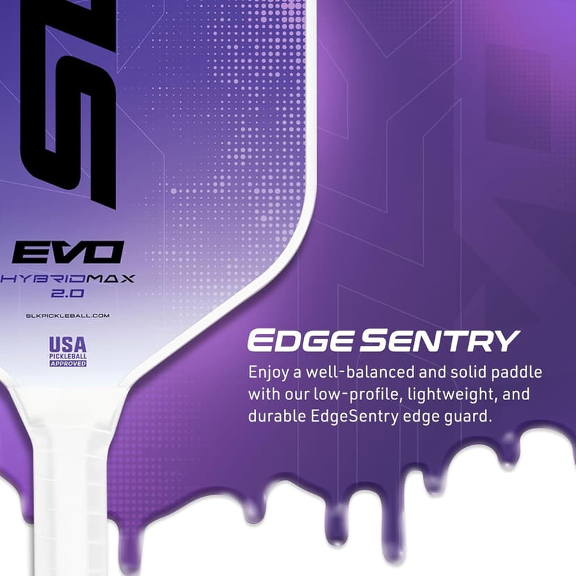 SLK Latitude 2.0 Pickleball Paddle | G4 Graphite Pickleball Paddle Face | Rev-Core+ Technology with SpinFlex Surface | Redesigned for Performance and Control