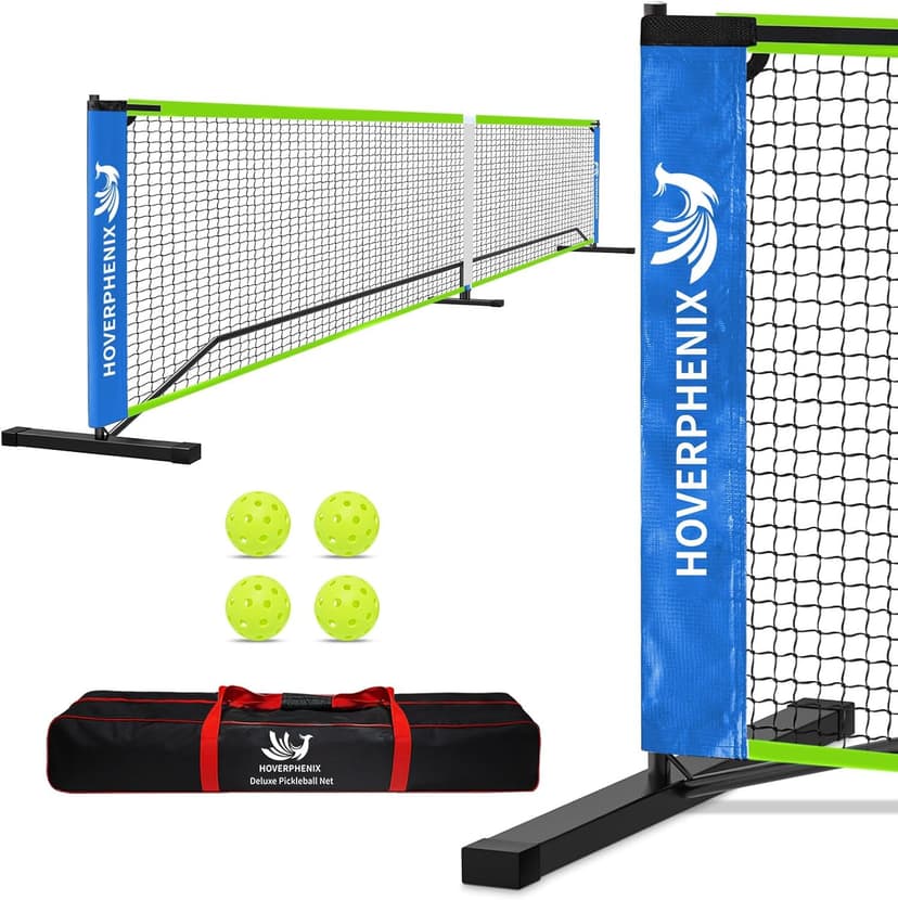 22FT Regulation Size Pickleball Net for Driveway, Outdoor Balls and Portable Carry Bag, Weather Resistance Strong Steel Frame