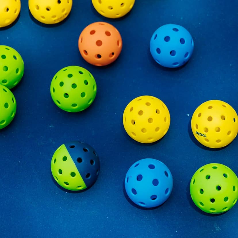 PCKL Optic Speed Pickleball Balls | Choose Indoor or Outdoor Pickleballs | USAPA Tournament Aproved | 4 Pack Crack-Resistant