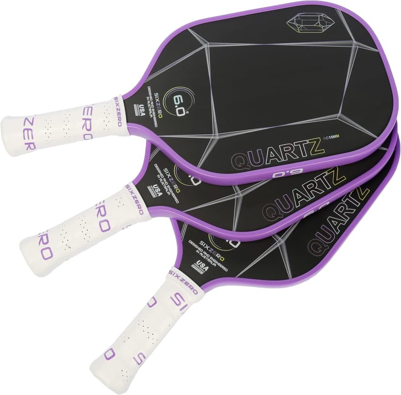 Quartz Pickleball Paddle - Affordable, Premium Construction, Raw Carbon