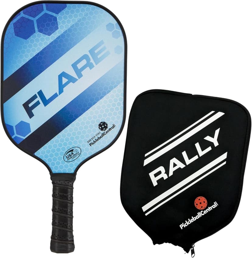 Rally Flare Graphite Pickleball Paddle – 2025 & Original Versions | Lightweight Design, Durable Polymer Core, Carbon or Graphite Face, USAPA Approved