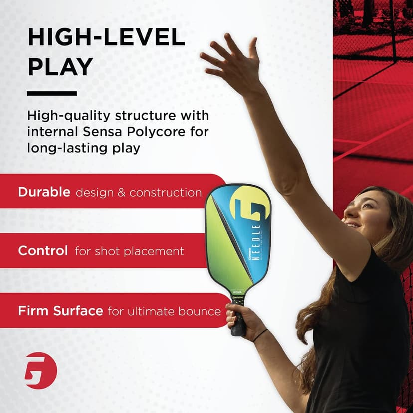GAMMA Made in The USA Pickleball Paddles, NeuCore & Sensa Polycore Technology, Textured Graphite, Honeycomb Grip, USAPA Approved, Realiable, Additonal Power & Control