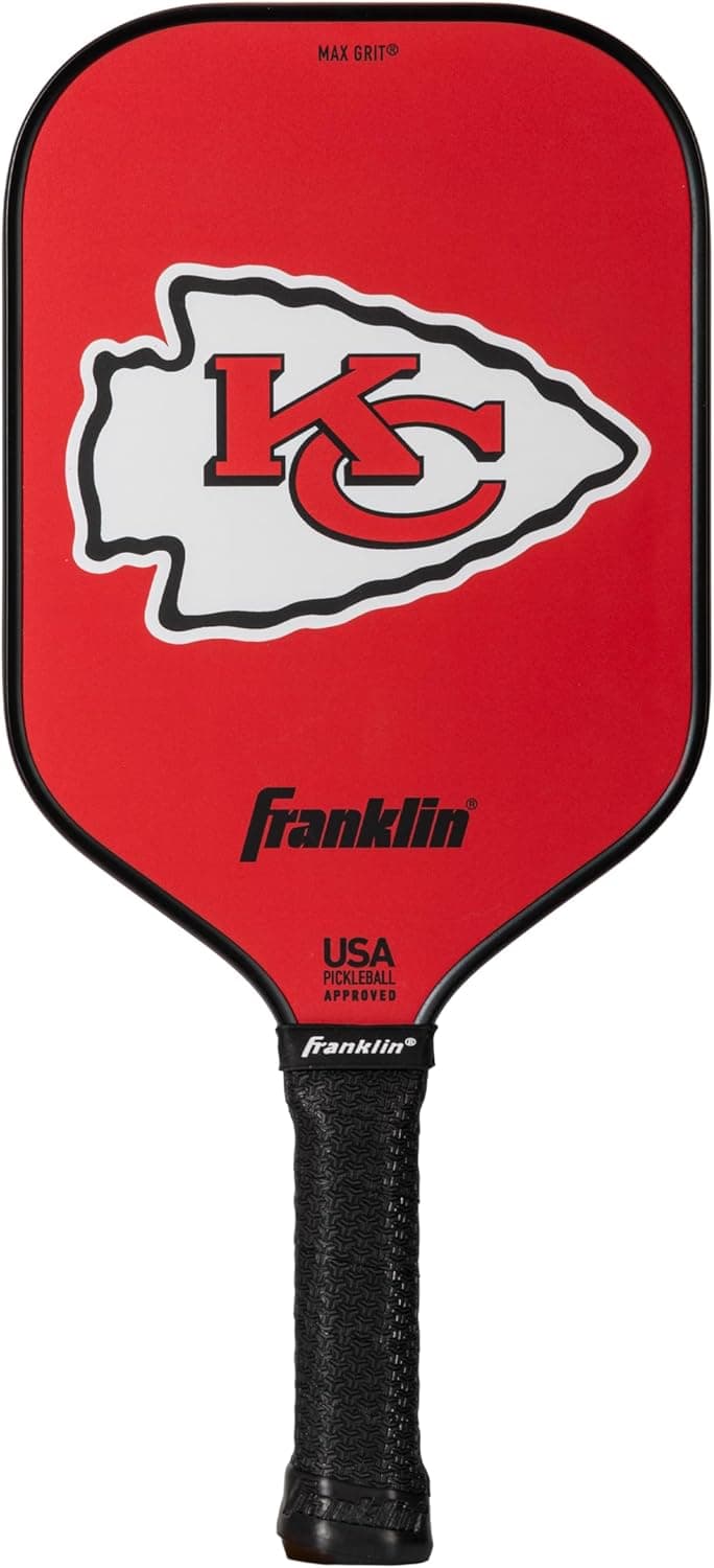Franklin Sports NFL Pro Pickleball Paddle – 13MM Signature Series Pro Pickleball Paddle with MaxGrit Surface - Official NFL Team – USAP Approved - Premium Quality - Authentic NFL Team Logos