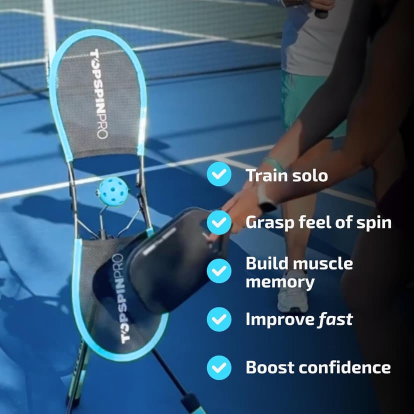 The TopspinPro for Pickleball - Training Aid, Learn Topspin in 2 Minutes a Day
