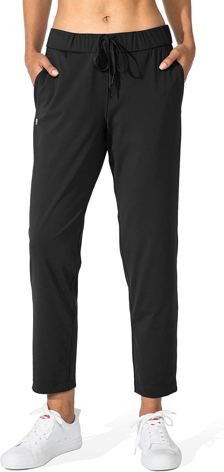 G Gradual Women's Pants with Deep Pockets 7/8 Stretch Ankle Sweatpants for Golf, Athletic, Lounge, Travel, Work