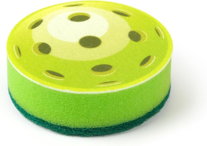 Genuine Fred in The Kitchen Pickleball Inspired Sponges, Set of 2, Durable Layered Sponges, Fun and Quirky Kitchen Accessory, Pickleball Court Gift-Ready Packaging