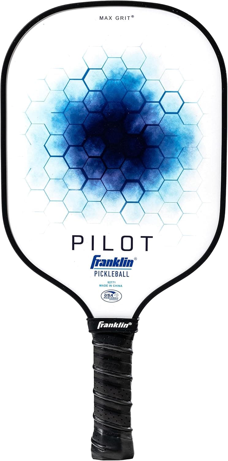 Franklin Sports Pickleball Paddle - Pilot Polypropylene Core Pickleball Racket - Official USA Pickleball (USAPA) Approved Pickleball Paddle - Lightweight Pro Racket - 10mm Thick Core