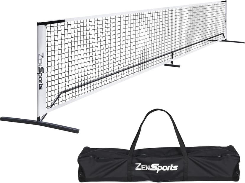ZENY Portable Pickleball Net Set System with Metal Frame and 22FT Regulation Size Pickball Net with Carry Bag for Backyard, Driveways, Outdoor Game