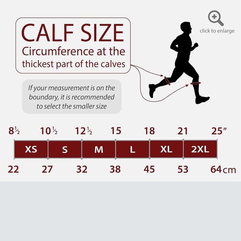 Rymora Calf Compression Sleeves Men Women - Leg Compression Sleeve Footless Socks - Shin Splint Relief Fitness Running