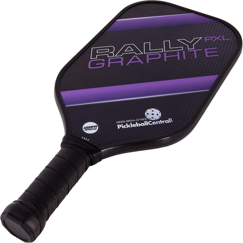 Rally PXL Graphite Pickleball Paddle | Polymer Composite Honeycomb Core, Graphite Carbon Face | Lightweight | USAPA Approved