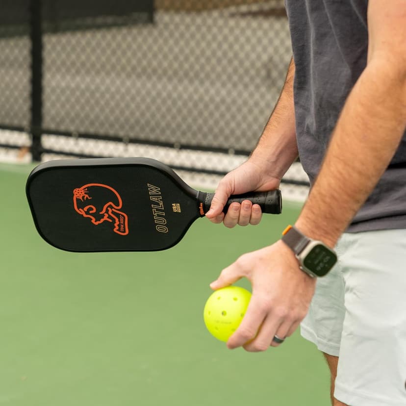 Pickleball Paddles, Kevlar Pickleball Paddle with 16mm Core, Designed for Ultimate Power and Control, High Grit & Spin, Elongated Foam Injected Edges for Expanded Sweet Spot, Bold Lightweight Design