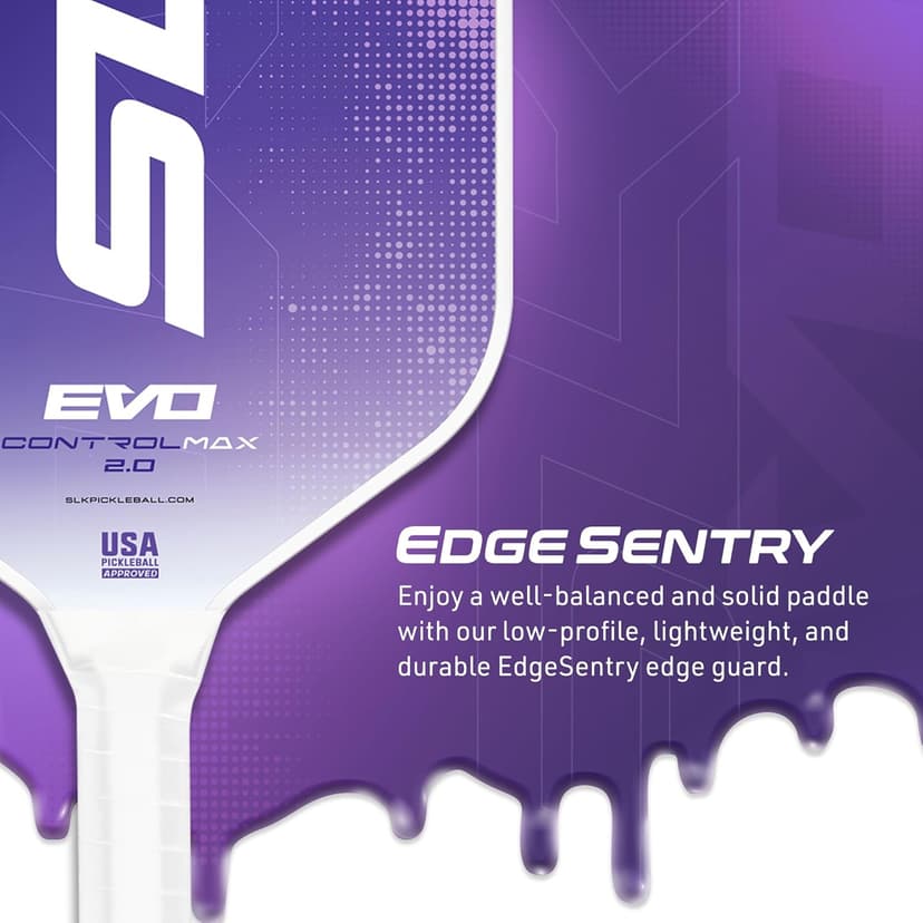 Selkirk Sport SLK Evo Pickleball Paddle | Designed in The USA | Power, Control or Hybrid | Fiberglass & Carbon Fiber with SpinFlex Surface