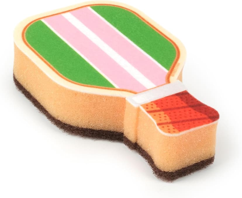 Genuine Fred in The Kitchen Pickleball Inspired Sponges, Set of 2, Durable Layered Sponges, Fun and Quirky Kitchen Accessory, Pickleball Court Gift-Ready Packaging
