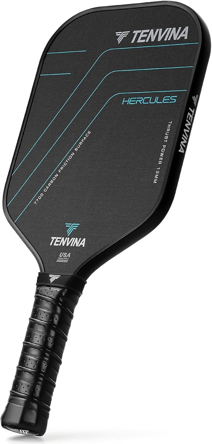 TENVINA Pickleball Paddles, Multi-Layer T700SC Textured Carbon Fiber Pickleball Paddle, 4-Types of Shapes and Thicknesses, USAPA Approved Pickle Ball Paddle, Strong Spin and Power Surface