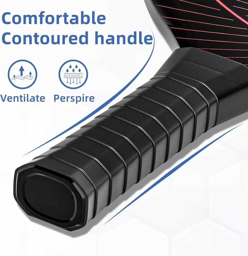 Pickleball Paddles, Pickleball Set with 4 Premium Wood Pickleball Paddles, 4 Pickleball Balls, 4 Cooling Towels & Carry Bag, Pickleball Rackets with Ergonomic Cushion Grip, Gifts for Men Women