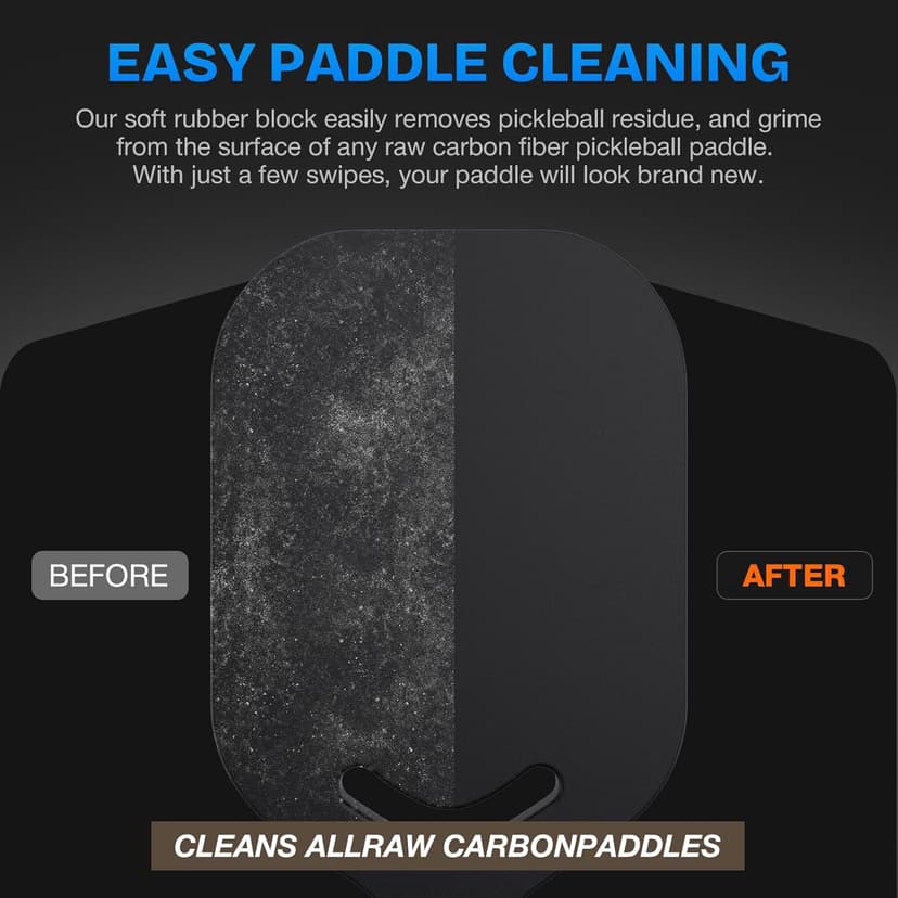 Pickleball Paddles, Carbon Fiber Pickleball Paddle with a 13mm Polypropylene Honeycomb Core, Increased Power for Ultimate Spin & Consistency