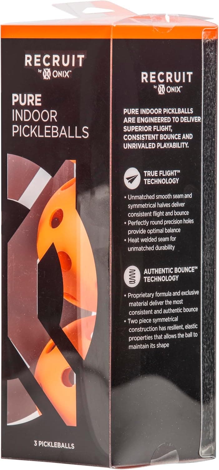 Onix Recruit Indoor Ready to Play Superior Welding Design Pickleball Ball