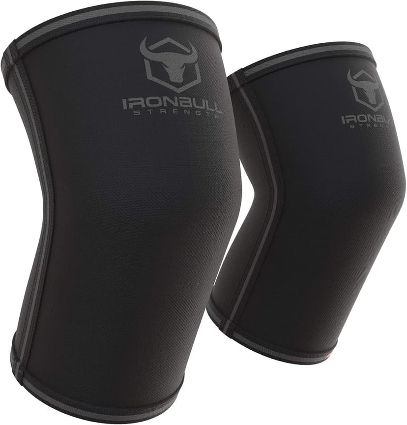 Elbow Sleeves 5mm (1 Pair) - High Performance Elbow Sleeve Support for Weightlifting, Weight Training & Powerlifting - Best Compression Straps - for Men and Women (Medium, Black/Black)