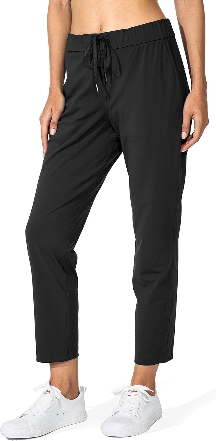 G Gradual Women's Pants with Deep Pockets 7/8 Stretch Ankle Sweatpants for Golf, Athletic, Lounge, Travel, Work
