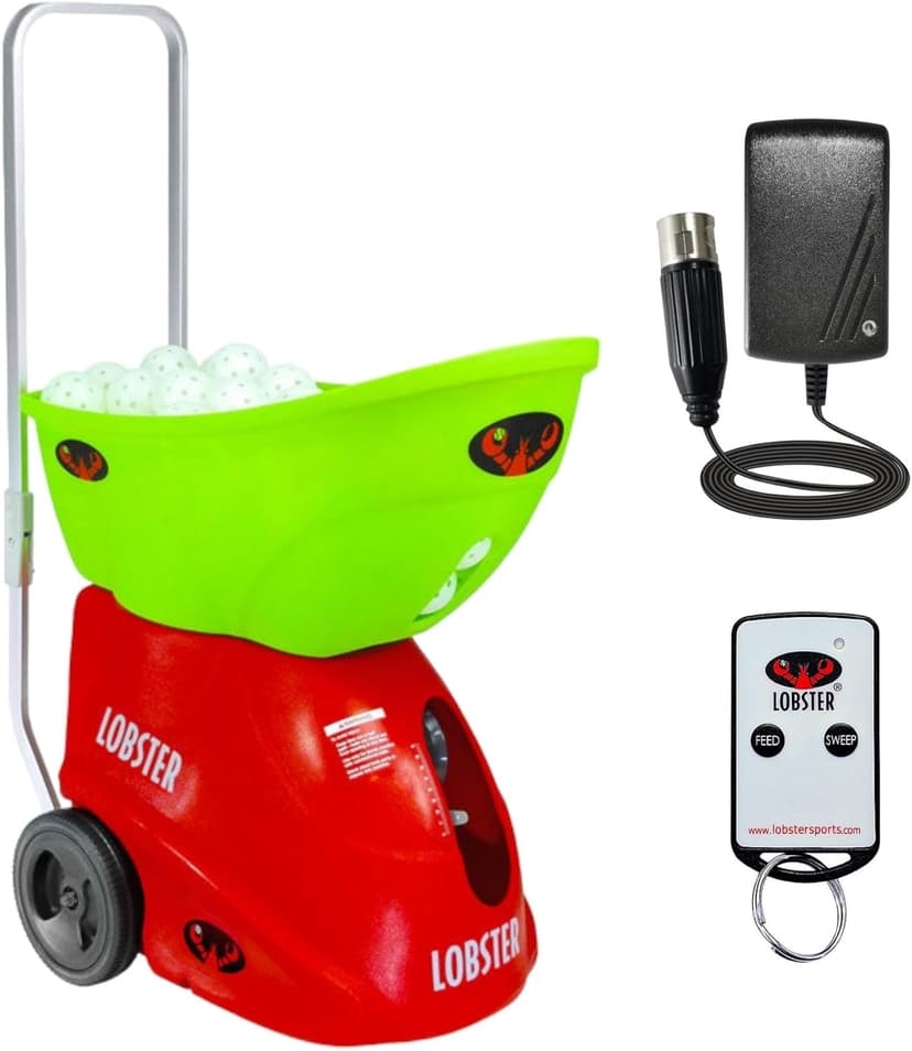 Pickleball Machine – Full-Featured – Adjustable Topspin, Backspin, & Lobs, Random Oscillation, Ball Speed (20-60MPH), Lightweight & Portable, Holds 125 Balls, with Multi-Function Remote