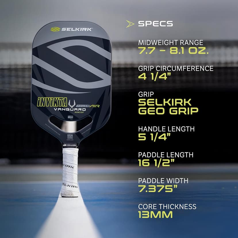 Selkirk Sport Vanguard Pickleball Paddle | Choose The Vanguard Power Air, Vanguard Pro or The Vanguard Control | Carbon Fiber Pickleball Paddles | 360 Proto Molding & Flexfoam Perimeter