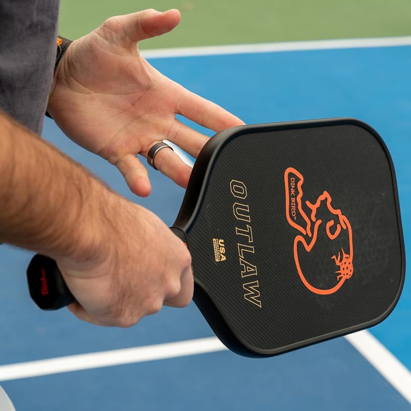 Pickleball Paddles, Kevlar Pickleball Paddle with 16mm Core, Designed for Ultimate Power and Control, High Grit & Spin, Elongated Foam Injected Edges for Expanded Sweet Spot, Bold Lightweight Design