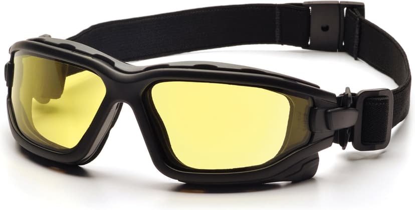 PYRAMEX I-Force Sporty Dual Pane Anti-Fog Goggle, Black Frame/Clear Anti-Fog Lens