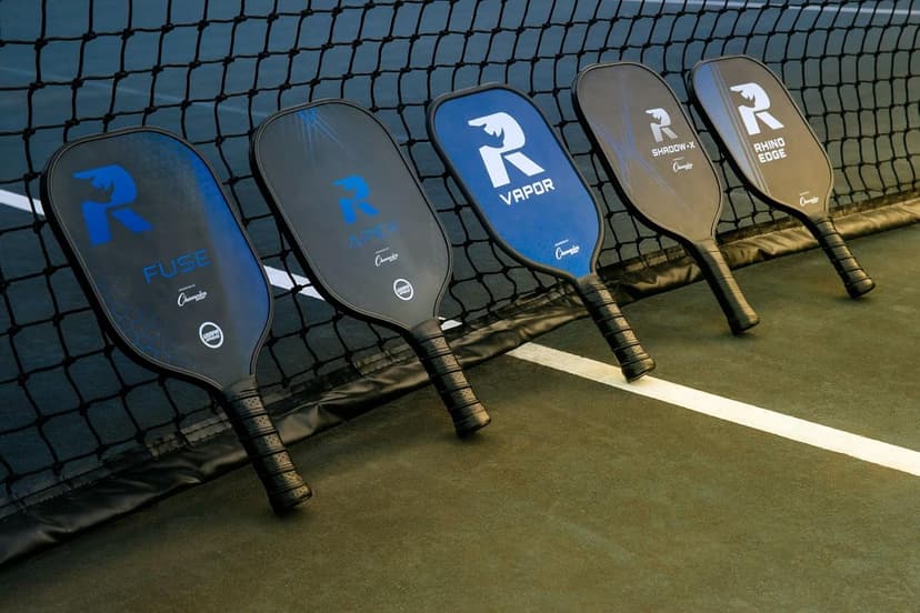 Champion Sports Rhino Pickleball Paddles: Indoor or Outdoor Pickleball Paddles in Wood, Aluminum, Fiberglass, Graphite – Multiple Styles