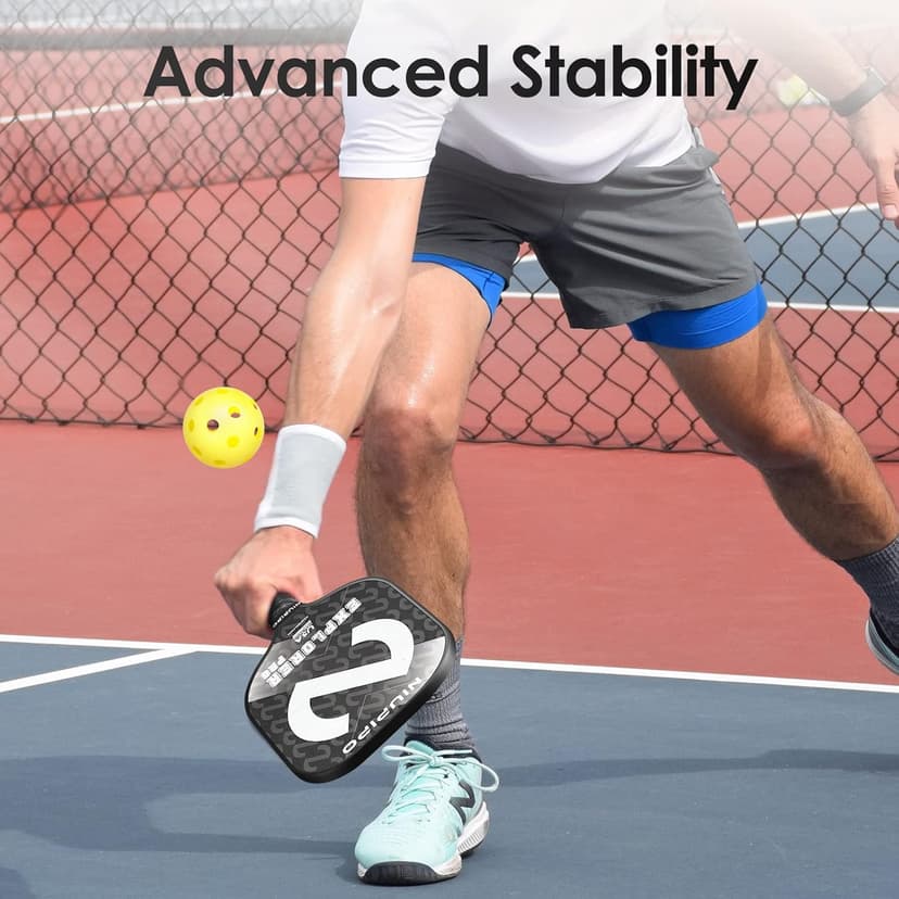 niupipo Pickleball Paddles Set of 2/4/1, USAPA Approved Graphite Carbon Fiber Pickleball Rackets, Polypropylene Honeycomb Core, Cushion 4.72In Grip, Bag/Cover, Pickle Ball Paddle Set for Men Women