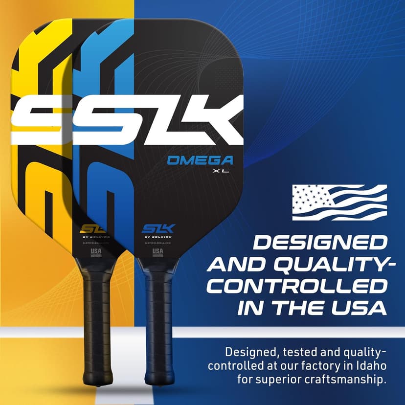 Selkirk Sport SLK Omega Pickleball Paddle | Carbon Fiber Pickleball Paddle | USAPA Approved