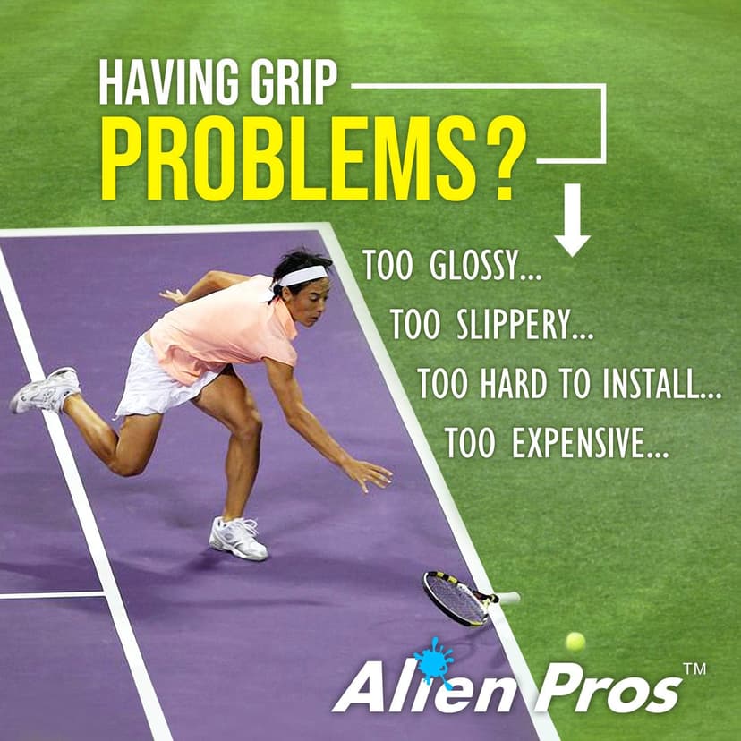 ALIEN PROS Tennis Racket Grip Tape - Precut and Dry Feel Tennis Grip - Tennis Overgrip Grip Tape Tennis Racket - Wrap Your Racquet for High Performance