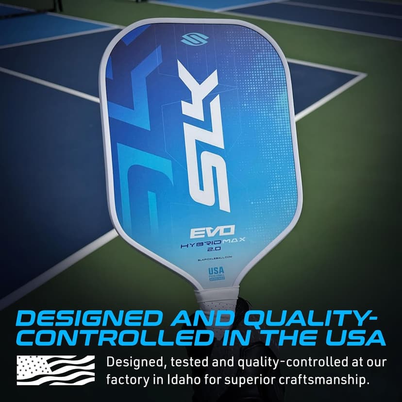 Selkirk Sport SLK Evo Pickleball Paddle | Evo Power | Evo Control | Evo Hybrid | Fiberglass Pickleball Racket | Carbon Fiber Pickleball Paddle with SpinFlex Surface
