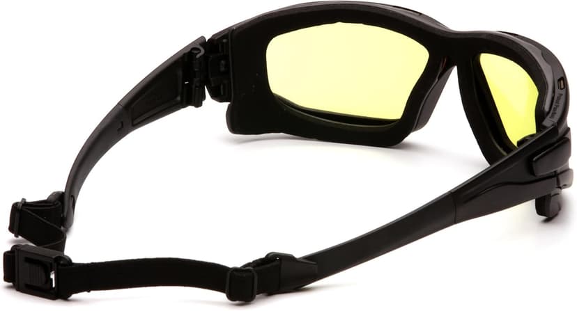 PYRAMEX I-Force Sporty Dual Pane Anti-Fog Goggle, Black Frame/Clear Anti-Fog Lens