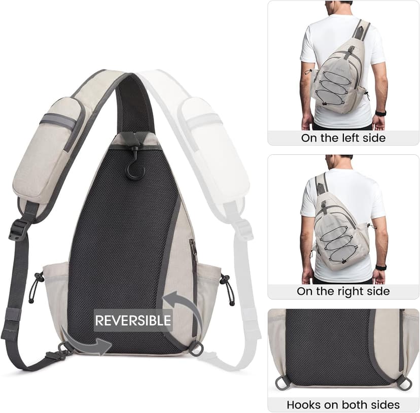 G4Free Pickleball Bag, Crossbody Sling Bag for Men Women, Pickleball Backpack, Pickle Ball Paddle Bag Gifts for Sports
