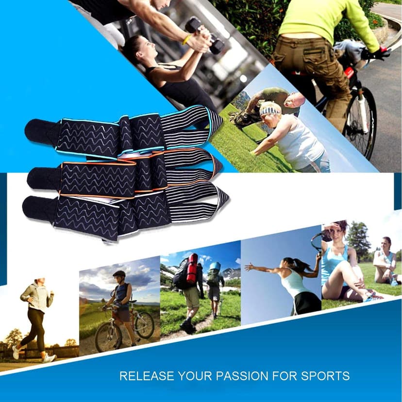 Ankle Support,Adjustable Ankle Brace Breathable Nylon Material Super Elastic and Comfortable,1 Size Fits all, Suitable for Sports (blue 1)